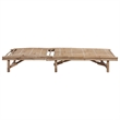 vidaXL Sun Lounger in Natural/Gray
