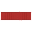 vidaXL Teak Wood Sun Lounger in Red