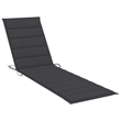 vidaXL Sun Lounger in Natural/Anthractie