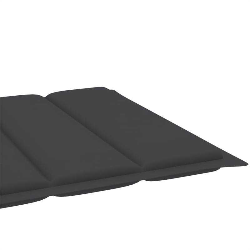 vidaXL Sun Lounger in Natural/Anthractie