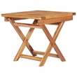 vidaXL Teak Wood Sun Lounger and Table