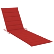 vidaXL Teak Wood Sun Lounger and Table