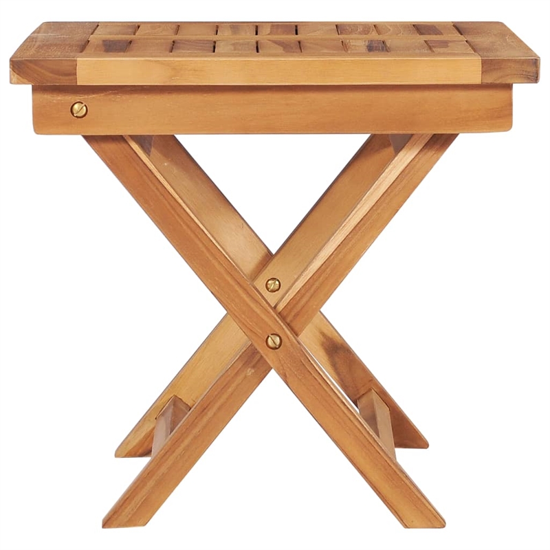 vidaXL Teak Wood Sun Lounger in Red