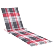 vidaXL Teak Wood Sun Lounger in Red