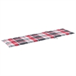 vidaXL Teak Wood Sun Lounger in Red