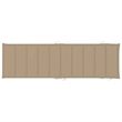 vidaXL Teak Wood Sun Lounger in Beige