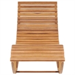 vidaXL Teak Wood Sun Lounger in Blue