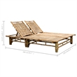 vidaXL Sun Lounger in Anthracite Cushion