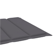 vidaXL Sun Lounger in Anthracite Cushion