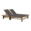 vidaXL Sun Lounger in Anthracite Cushion