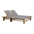 vidaXL Multi-Position Backrest Sun Lounger in Gray