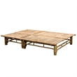 vidaXL Sun Lounger in Red Cushions