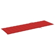 vidaXL Sun Lounger in Red Cushions