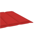 vidaXL Sun Lounger in Red Cushions