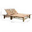 vidaXL Sun Lounger in Royal Blue