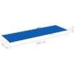 vidaXL Sun Lounger in Royal Blue