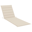 vidaXL Solid Acacia Wood Sun Lounger with Cushions