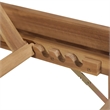 vidaXL Solid Acacia Wood Sun Lounger with Cushions