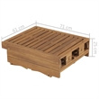 vidaXL Sun Lounger in Wine Red Cushion