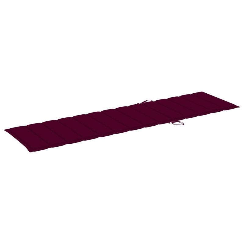 vidaXL Sun Lounger in Red (Set of 2)