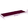 vidaXL Sun Lounger in Red Cushions