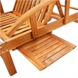 vidaXL Sun Lounger in Red Cushions