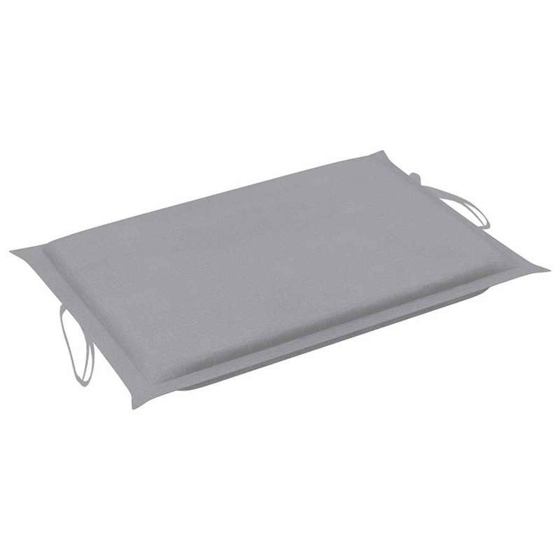 vidaXL Foldable Solid Acacia Wood Sun Lounger in Gray