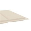 vidaXL Sun Lounger in Cream Cushion