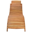 vidaXL Sun Lounger in Cream Cushion