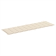 vidaXL Sun Lounger in Cream Cushion