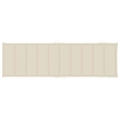 vidaXL Sun Lounger in Cream Cushion
