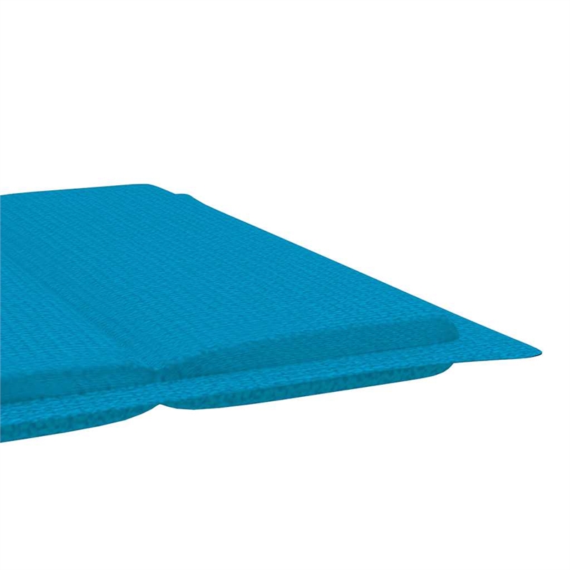 vidaXL Solid Acacia Wood Patio Sun Lounger in Blue