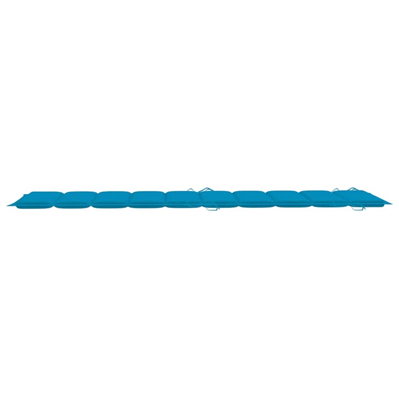 vidaXL Solid Acacia Wood Patio Sun Lounger in Blue