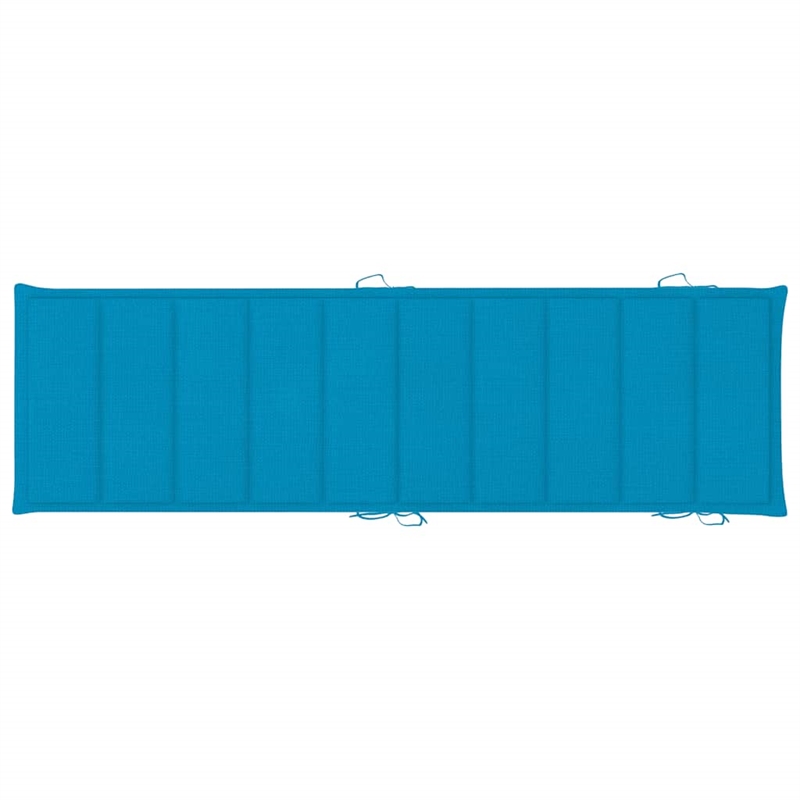 vidaXL Solid Acacia Wood Patio Sun Lounger in Blue