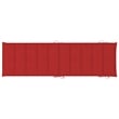 vidaXL Solid Acacia Wood Patio Sun Lounger in Red