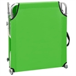vidaXL Powder-coated Steel Standard Foldable Sun Lounger in Green