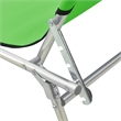 vidaXL Powder-coated Steel Standard Foldable Sun Lounger in Green