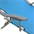 vidaXL Powder-Coated Steel  Sun Lounger in Blue