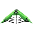 vidaXL Double Powder-Coated Steel Sun Lounger in Green