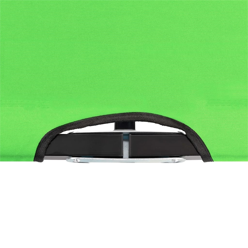 vidaXL Double Powder-Coated Steel Sun Lounger in Green