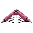 vidaXL Powder-Coated Steel Sun Lounger in Pink