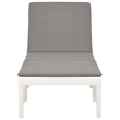vidaXL Sun Lounger w/ Cushion in White