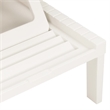 vidaXL Sun Lounger w/ Cushion in White