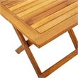 vidaXL Solid Acacia Wood Sun Lounger in Red