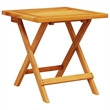 vidaXL Solid Acacia Wood 2 Pcs Sun Lounger and Table in Red