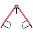 vidaXL Powder-Coated Steel Sun Lounger in Pink