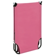 vidaXL Powder-Coated Steel Sun Lounger in Pink