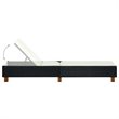 vidaXL Sun Lounger in Black/Cream/White