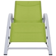 vidaXL Textilene Sun Lounger in Green