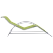 vidaXL Textilene Sun Lounger in Green